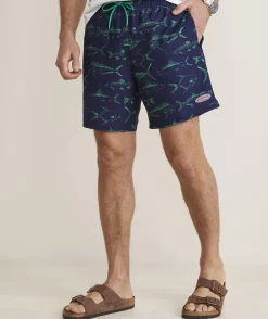 7 Inch Printed Chappy Swim Trunks
