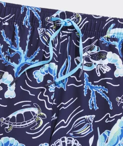 7 Inch Printed Chappy Swim Trunks