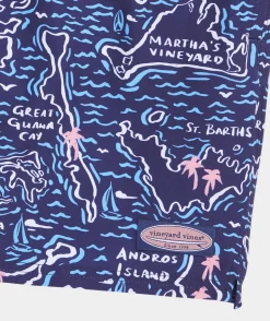7 Inch Printed Chappy Swim Trunks