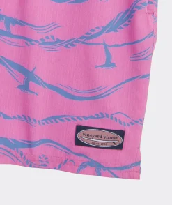 7 Inch Printed Chappy Swim Trunks