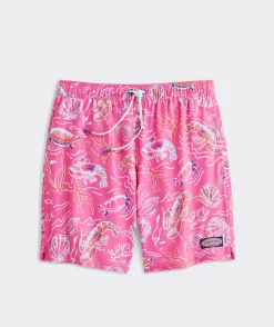 7 Inch Printed Chappy Swim Trunks
