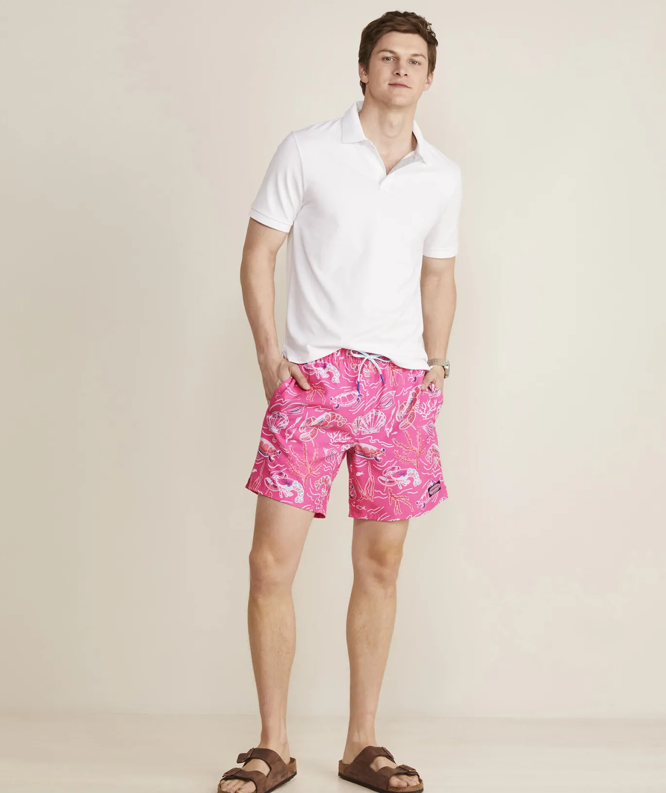 7 Inch Printed Chappy Swim Trunks