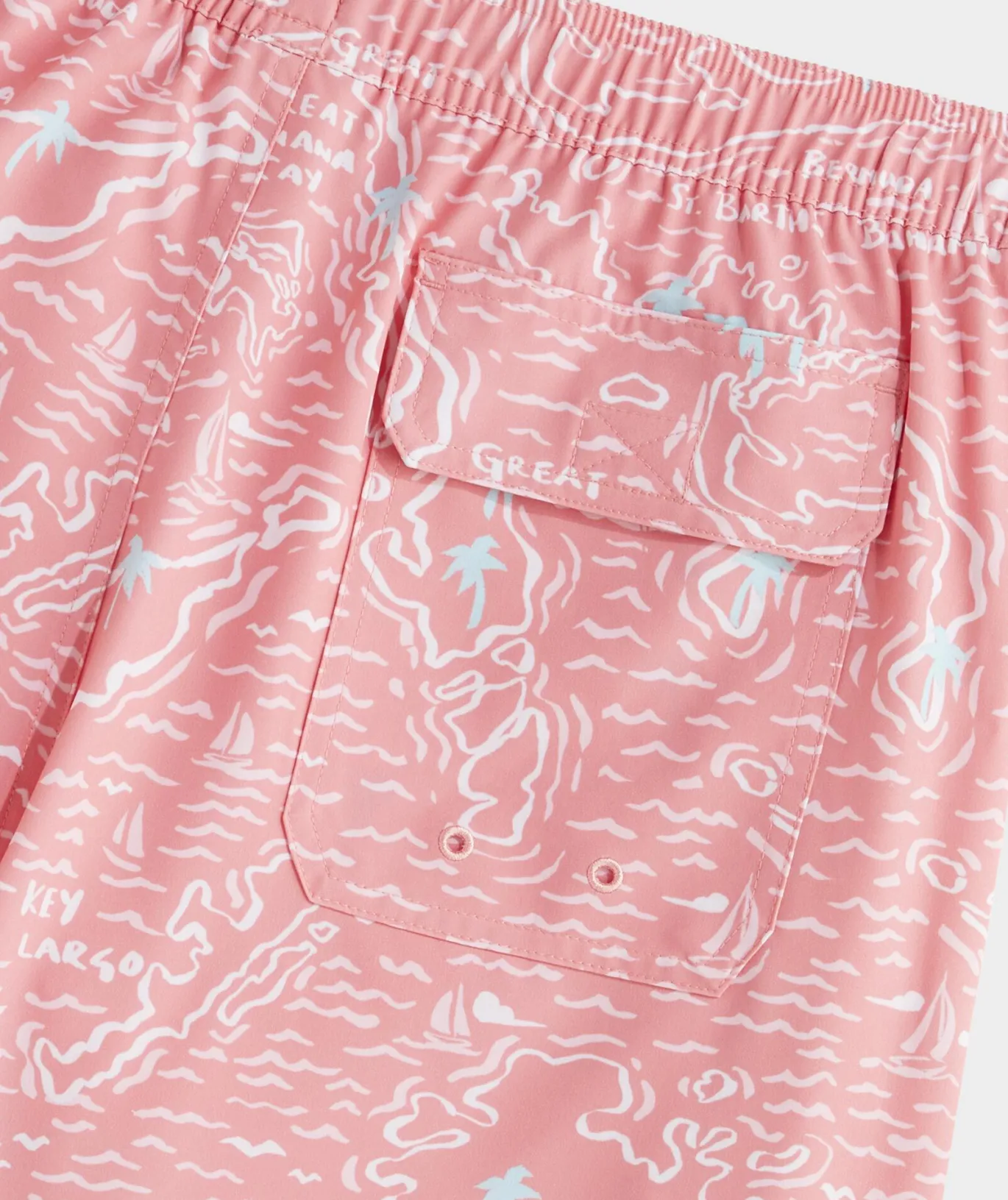 7 Inch Printed Chappy Swim Trunks