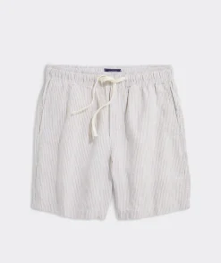 7 Inch Pull-On Linen Shorts