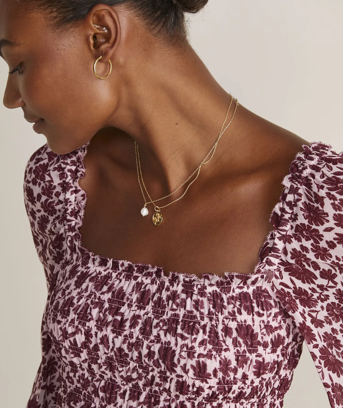 Bow Tie Button-Front Top