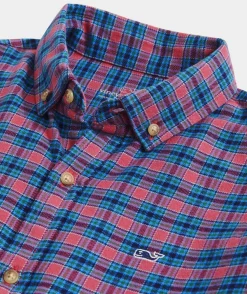 Boys' Cotton Twill Plaid Shirt