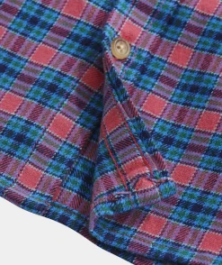 Boys' Cotton Twill Plaid Shirt