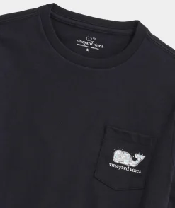 Boys' Disco Ball Whale Long-Sleeve Pocket Tee