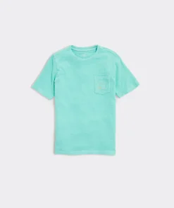 Boys' Dyed Slub Whale Short-Sleeve Pocket Tee