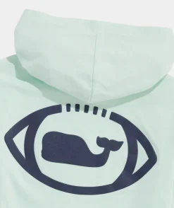 Boys' Football Whale Dot Long-Sleeve Hoodie Tee