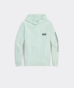 Boys' Football Whale Dot Long-Sleeve Hoodie Tee