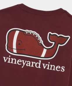 Boys' Football Whale Long-Sleeve Pocket Tee
