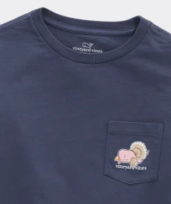Boys' Glow-In-The-Dark Holiday Lights Whale Long-Sleeve Tee
