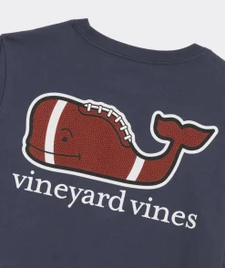 Boys' Heathered Two-Toned Whale Long-Sleeve Pocket Tee
