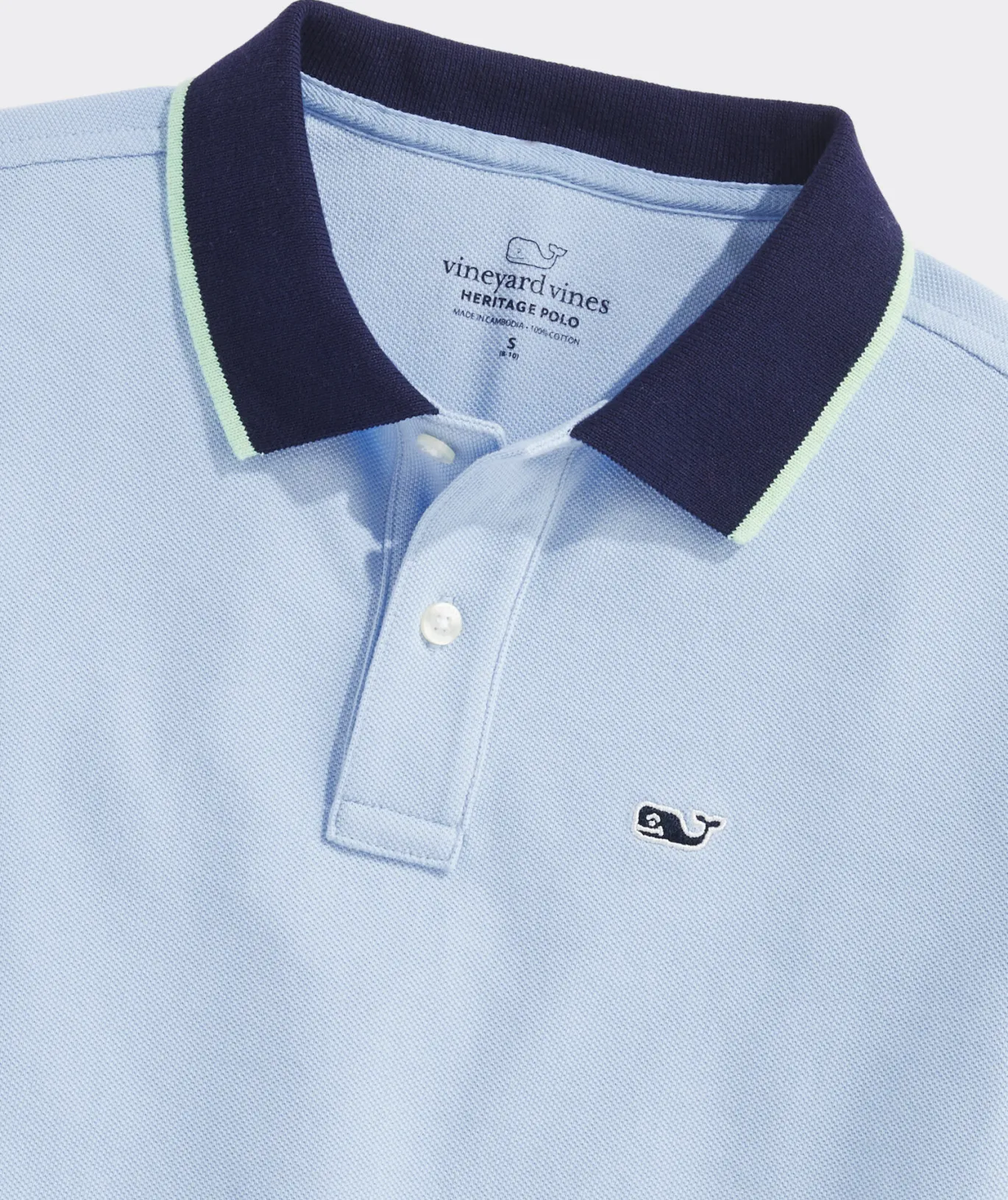 Boys' Heritage Tipped Pique Polo