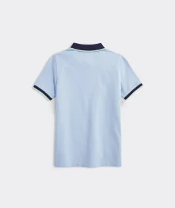 Boys' Heritage Tipped Pique Polo