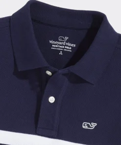 Boys' Heritage Tipped Pique Polo