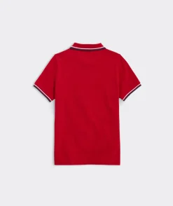 Boys' Heritage Tipped Pique Polo