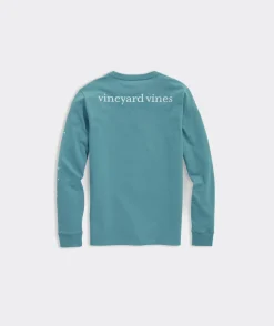 Boys' Hockey Stick Whale Long-Sleeve Tee