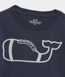 Boys' Lacrosse Stick Whale Long-Sleeve Tee