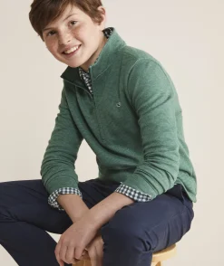 Boys' Lobster Shawl Full-Zip Cardigan