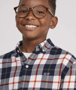 Boys' On-The-Go brrrº Tattersall Shirt