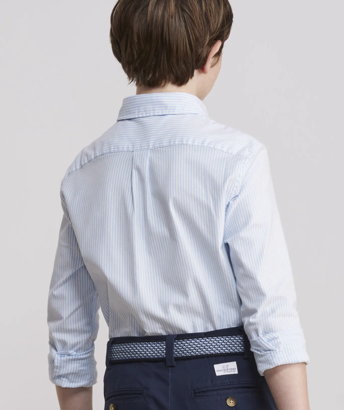 Boys' On-The-Go Nylon Plaid Shirt