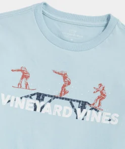 Boys' Pond Hockey Whale Long-Sleeve Pocket Tee