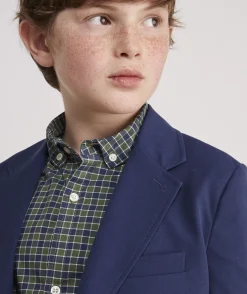 Boys' Stretch Cotton Blackwatch Blazer (8-18)