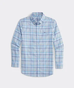 Boys' Stretch Flannel Plaid Shirt