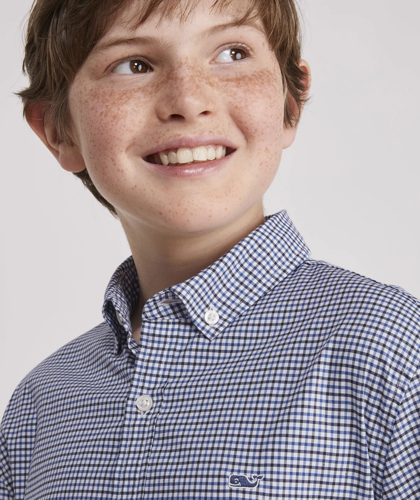 Boys' Stretch Flannel Plaid Shirt