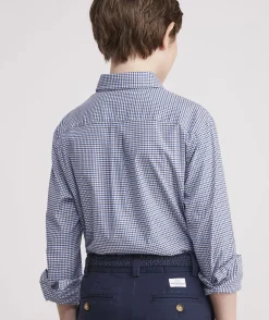 Boys' Stretch Flannel Plaid Shirt