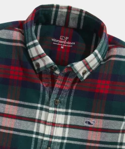 Boys' Stretch Flannel Tartan Shirt