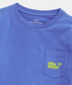 Boys' Sunset Pier Bernese Mountain Dog Long-Sleeve Pocket Tee