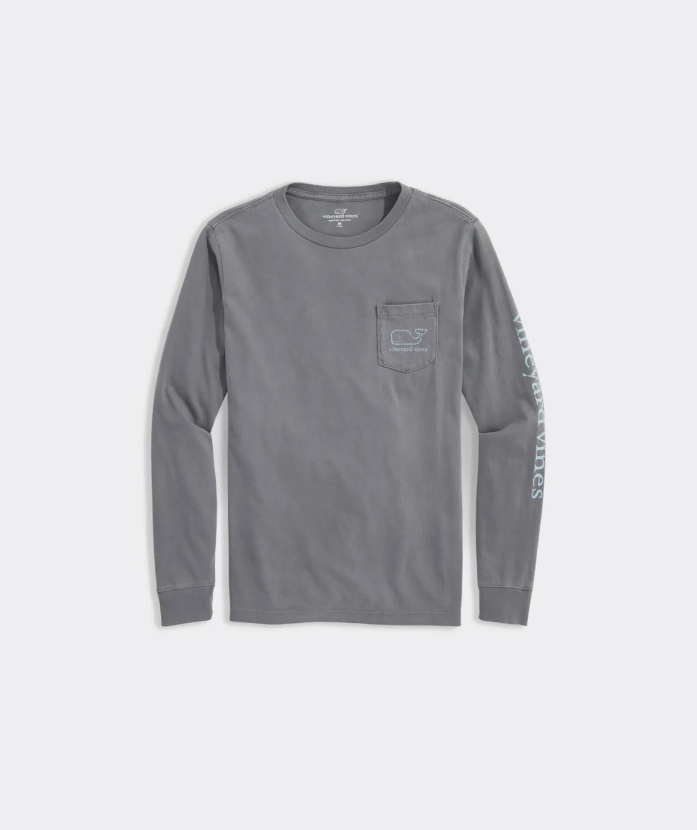 Boys' Vintage Whale Garment-Dyed Long-Sleeve Pocket Tee