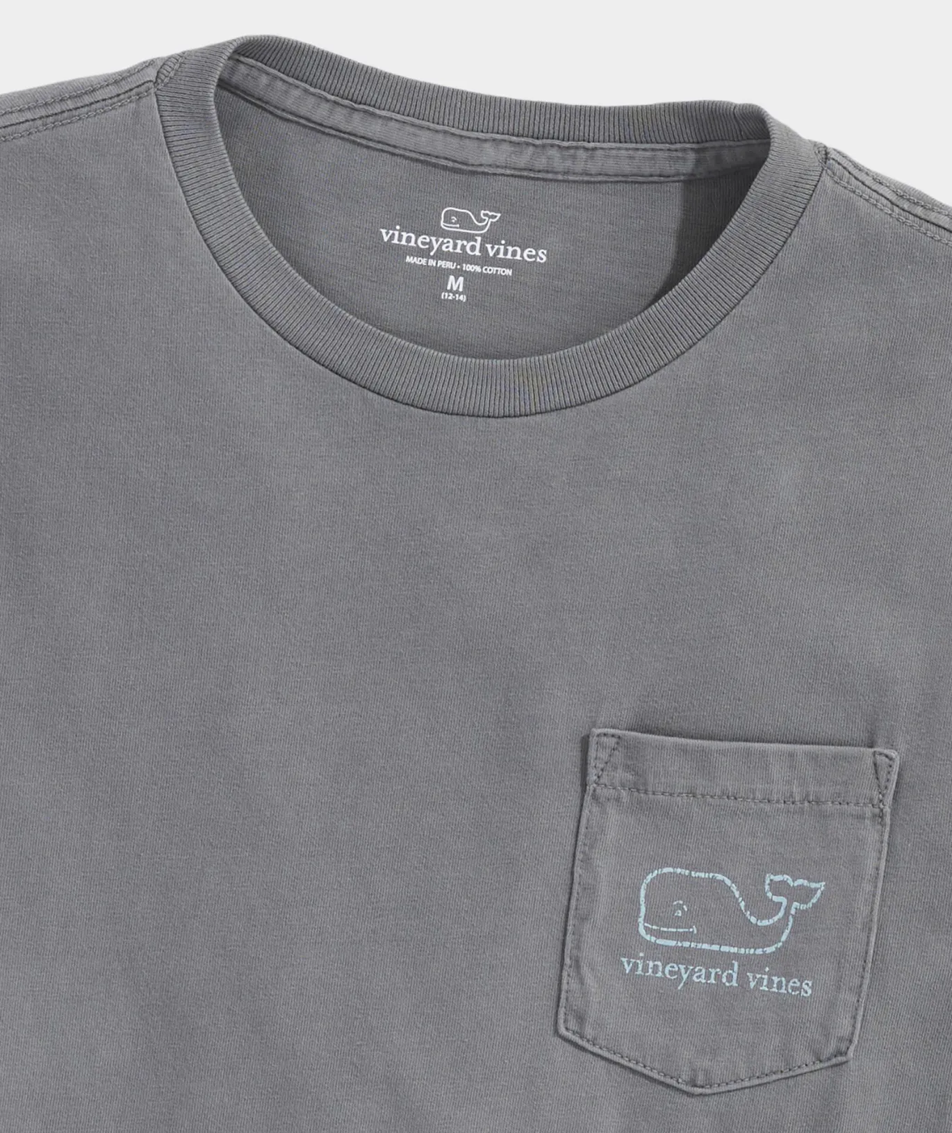 Boys' Vintage Whale Garment-Dyed Long-Sleeve Pocket Tee