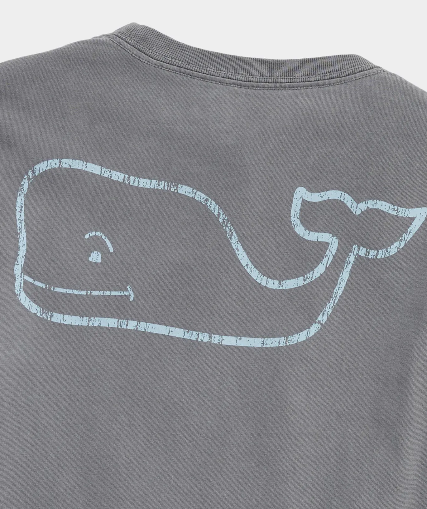 Boys' Vintage Whale Garment-Dyed Long-Sleeve Pocket Tee