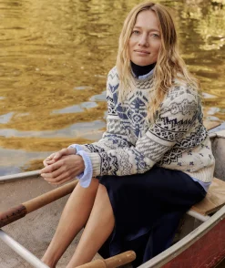 Breton Stripe Mockneck Sweater