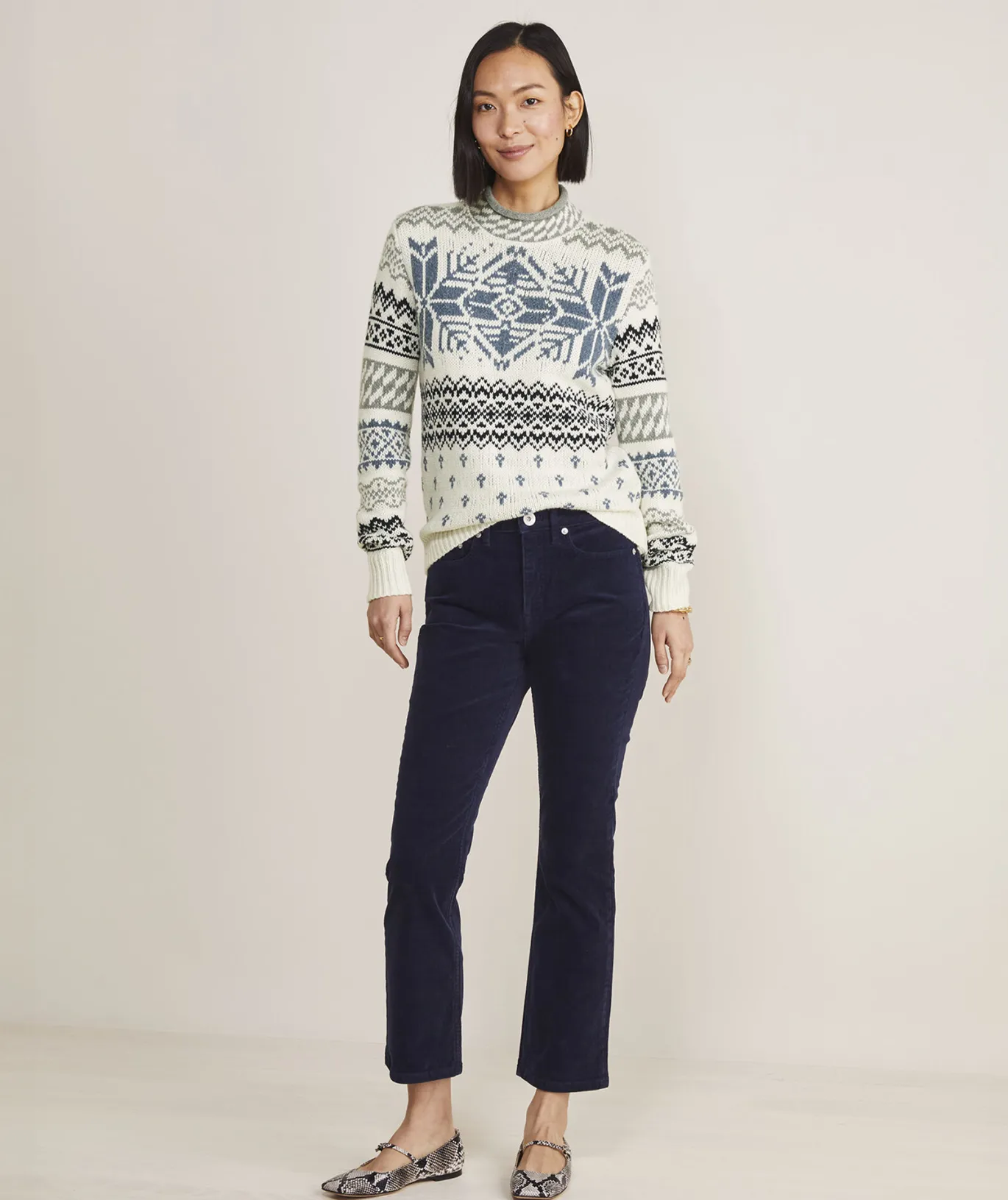 Breton Stripe Mockneck Sweater