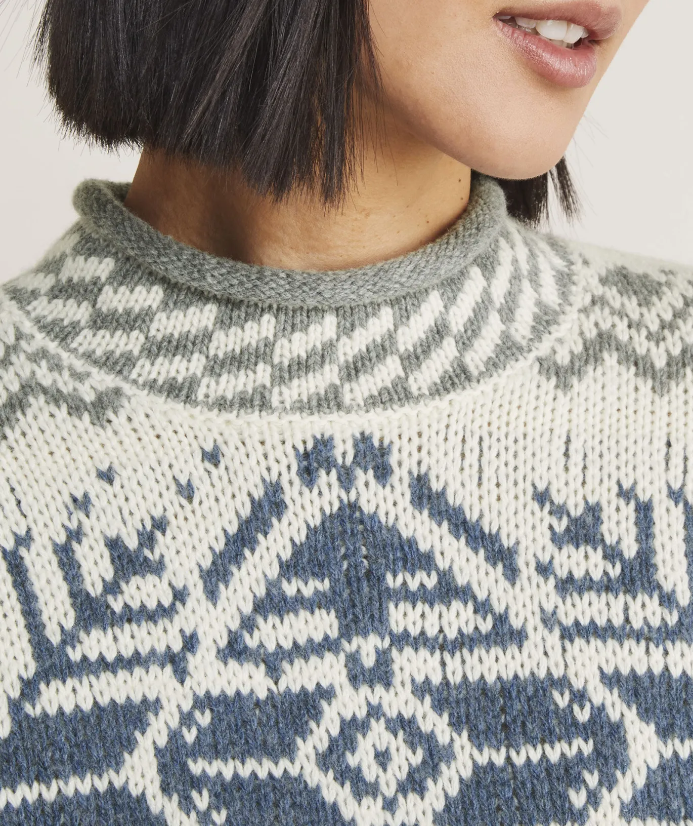Breton Stripe Mockneck Sweater