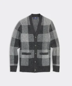Buffalo Check V-Neck Cardigan