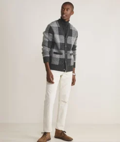 Buffalo Check V-Neck Cardigan