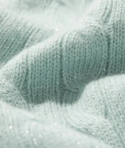 Cashmere Cable Shine Crewneck Sweater