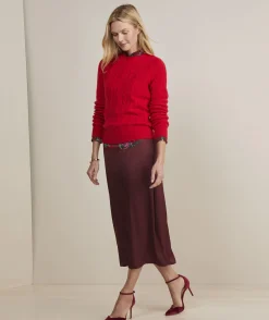 Cashmere Classic Cable Crewneck Sweater