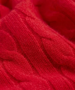 Cashmere Classic Cable Crewneck Sweater