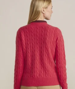 Cashmere Classic Cable Crewneck Sweater