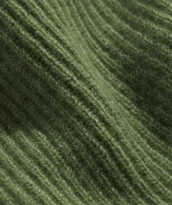 Cashmere Fisherman Rib Quarter-Zip Sweater