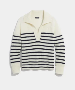 Cashmere Varsity V-Neck Cardigan