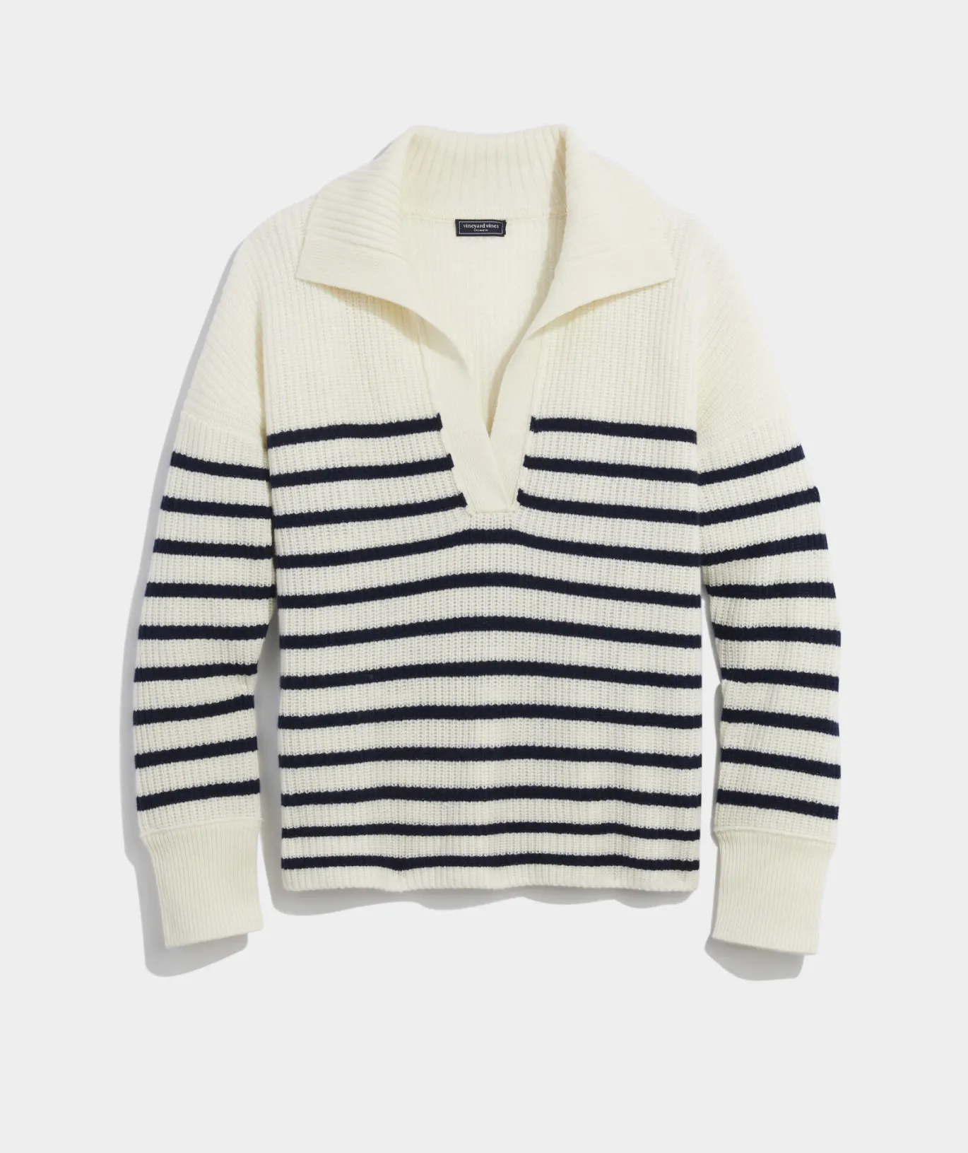 Cashmere Varsity V-Neck Cardigan