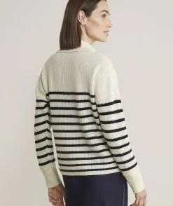 Cashmere Varsity V-Neck Cardigan